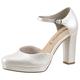 High-Heel-Pumps TAMARIS Gr. 40, weiß (offwhite) Damen Schuhe Spangenpumps Riemchenpumps