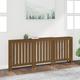 vidaXL Radiator Cover Honey Brown 210x21x85 cm Solid Wood Pine