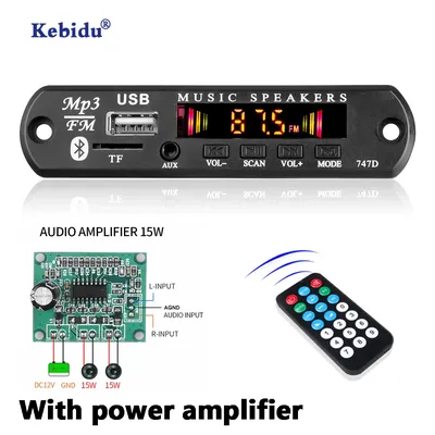 Lecteur MP3 sans fil Bluetooth 5.0 DC 9V 12V module audio carte décodeur WMA SD TF récepteur