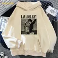 Lana Del Rey-Sweats à capuche pour femmes chemises de protection grunge imprimé graphique 600