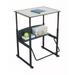 Safco 1208Gr Alphabetter Desk 24 X 36 With Book Box