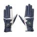 MIZUNO Golf Gloves Double Grip 2021 Model Women s Both Hands Artificial Leather + Silicone Processing x Synthetic Leather Navy 18cm 5MJWB10114