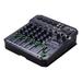 Walmeck T6 Portable 6-Channel Sound Mixing Console Audio Mixer Built-in 16 DSP 48V Phantom power Supports BT Connection MP3 Player Recording Function 5V power Supply for DJ Network Live Broadcast K