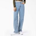 Dickies Women's Thomasville Relaxed Fit Jeans - Light Denim Size 2 (FPR11)
