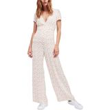 Free People Pants & Jumpsuits | Free People Womens Mia Jumpsuit, Off-White, Nwt | Color: Cream | Size: 8