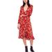 Free People Dresses | Free People Womens Covent Garden Wrap Dress, Red, Dm | Color: Red | Size: 4