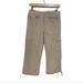 The North Face Pants & Jumpsuits | North Face Pants Zip Front Cargo Drawstring Hem Lt Tan Sz 2 Nylon Fast Dry | Color: Cream | Size: 2