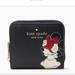 Kate Spade Bags | Kate Spade Disney X Kate Spade New York Minnie Mouse Zip Around Wallet Black Mlt | Color: Black/White | Size: Small