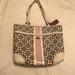 Coach Bags | Coach Leather Tote | Color: Gray/Pink | Size: Os