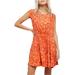 Free People Dresses | Free People Womens Fake Love Printed Mini Dress, Orange, Nwt | Color: Orange | Size: Various