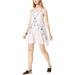 Free People Dresses | Free People Womens Embroidered Mini Dress, White, Dm | Color: White | Size: Xs