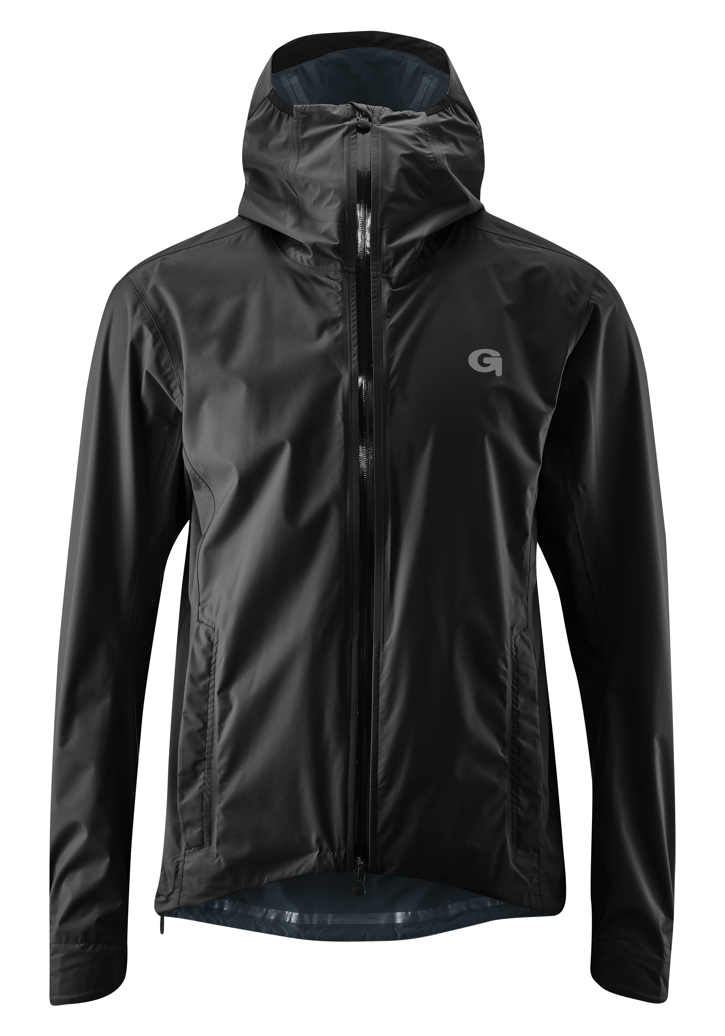Fahrradjacke GONSO "Save Jacket Trail M", Herren, Gr. 3XL, schwarz, 100% Polyester, Jacken, Herren Regenjacke wind- und wasserdicht, Radjacke mit Kapuze Image
