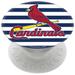 PopSockets White St. Louis Cardinals Stripes Design PopGrip