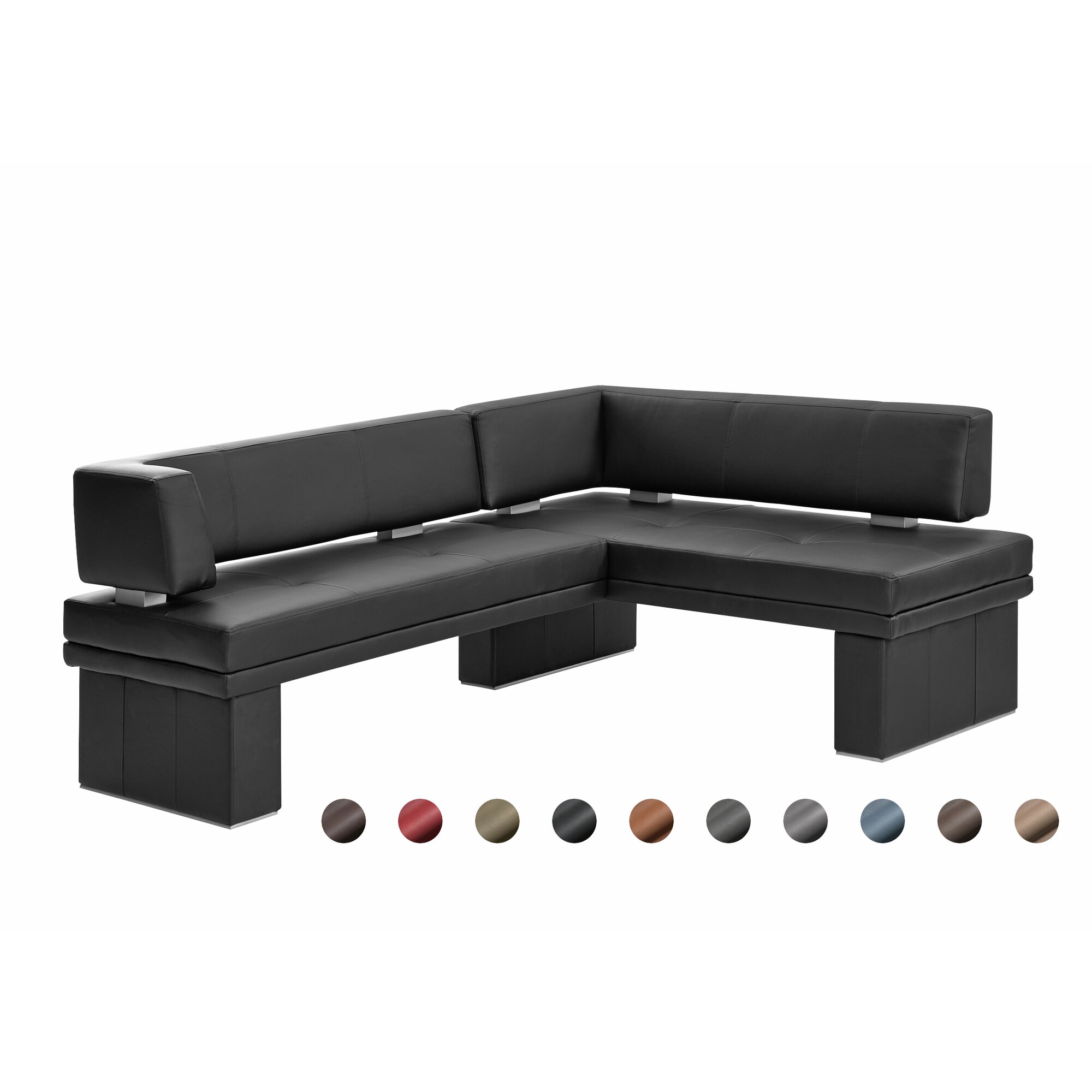 Schösswender »Manhattan« Eckbank 480/1 152x203 cm / Gavin 10 hellgrau