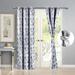 Deco Window Set of 2 7ft Semi-Blackout Curtains: Solid Polyester, Room-Darkening, Metal Eyelet, with Matching Tieback - 7 Feet