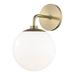 Mitzi H105101 Stella 1 Light 11-1/2 High Wall Sconce - Brass