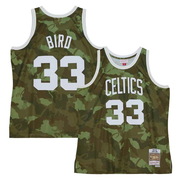 mens-mitchell---ness-larry-bird-camo-boston-celtics-hardwood-classics-1985-86-ghost-green-swingman-jersey/