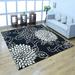 RUGSOTIC CARPETS HAND TUFTED WOOL ECO-FRIENDLY AREA RUGS - 10 x10 Square Black Modern Contemporary Design High Pile Thick Handmade Anti Skid Area Rugs for Living Room Bed Room (K00512)