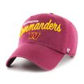 Women's '47 Burgundy Washington Commanders Phoebe Clean Up Adjustable Hat