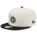 Men's New Era Cream/Black Tennessee Titans Chrome Collection 59FIFTY Fitted Hat