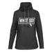 Women's Levelwear Black Chicago White Sox Loop Fleece Scuba Neck Pullover Hoodie