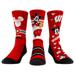 Unisex Rock Em Socks Wisconsin Badgers Disney Three-Pack Crew