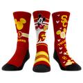 Youth Rock Em Socks USC Trojans Logo Disney Three-Pack Crew