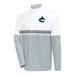 Men's Antigua White/Black Vancouver Canucks Bender Quarter-Zip Pullover Top