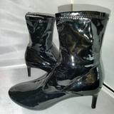 Zara Shoes | New Women's Zara Basic Collection Black Patent Boots Sz 6 | Color: Black | Size: 6