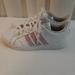 Adidas Shoes | Adidas Baseline Womens Size 6 White/Pink (Lilac) Shoes Leather Sneakers Db3560 | Color: Pink/White | Size: 6