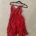 Free People Dresses | Free People Adela Red Dress Nwt | Color: Red | Size: Xs