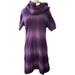 Athleta Dresses | Athleta Zuni Space Dye Cowl Neck Sweater Dress, L | Color: Purple | Size: L