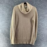 American Eagle Outfitters Sweaters | Abercrombie & Fitch Sweater Womens Medium Beige Pullover Knit Turtleneck | Color: Cream/Tan | Size: M