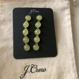 J. Crew Jewelry | J. Crew Gumdrop Green Earrings | Color: Gold/Green | Size: Os