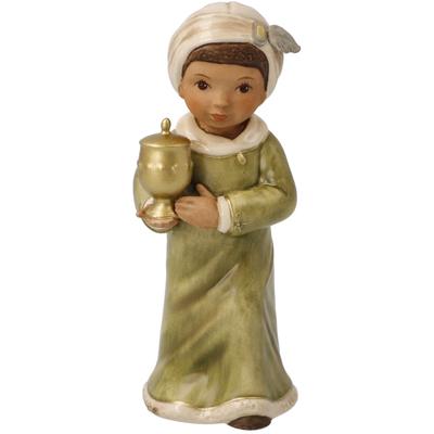Krippenfigur GOEBEL "Weihnachtsdeko", bunt, B:5cm H:11,5cm, Steingut, Dekofiguren, Steingut, Figur Kaspar Image