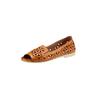 Sandalette GEMINI, Damen, Gr. 42, orange, Glattleder, sportlich, Schuhe Ballerina Peeptoe
