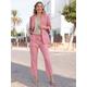 Jackenblazer INSPIRATIONEN "Blazer" Gr. 42, rosa (flamingo, meliert) Damen Blazer