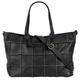 Shopper SAMANTHA LOOK Gr. B/H/T: 48 cm x 30 cm x 13 cm onesize, schwarz Damen Taschen Handtaschen echt Leder, Made in Italy