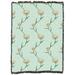 Pure Country Weavers William Morris Garden Tulip Mint Blanket Cotton blend in Pink/Green/Blue | 60 H x 80 W in | Wayfair 11913-G