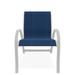 Red Barrel Studio® Hiraku Stacking Patio Dining Armchair Sling in White | 34.75 H x 25 W x 28.5 D in | Wayfair A2130860BE844D18A15EB83360E0FE5C