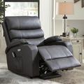 Red Barrel Studio® Power Lift Massage Chair w/ Waist Heating, Reclining Chair w/ USB, Side Pocket & Cup Holder Faux | Wayfair