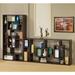 Latitude Run® 70.75" H x 35.5" W Geometric Bookcase Wood in Brown | 70.75 H x 35.5 W x 11.5 D in | Wayfair 59F31DDE1BA84AE0A03E9E3A8DA7B6EE