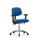 Inbox Zero Fabric ESD Chair - Desk Height w/ Adjustable Arms & ESD Stationary Glides In ESD Blue Fabric Aluminum/Upholstered/Metal | Wayfair