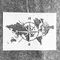 A4 29cm carte du monde boussole bricolage superposition pochoirs peinture murale Scrapbook coloriage