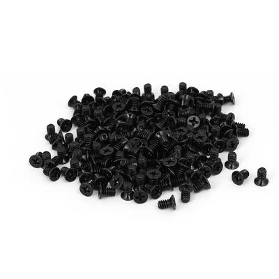 300pcs Flat Phillips Head Hard Drive Screw Computer PC Case 3.5" HDD Black 6#-32