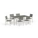 Shore 7 Piece Outdoor Patio Aluminum Dining Set