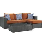 Sojourn 3-piece Outdoor Patio Sunbrella Sectional Set