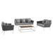 Stance 4 Piece Outdoor Patio Aluminum Sectional Sofa Set - n/a