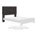 Signature Design by Ashley Bookcase Headboard Wood in Black/Brown/Gray | 53.31 H x 63.23 W x 6.42 D in | Wayfair B1388-65