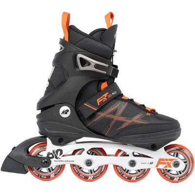 K2 Herren Inlineskates F.I.T. 80 ALU black_red, Größe 46 in Grau